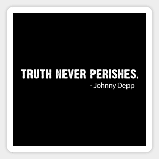 Truth Wins. Johnny Depp wins! Magnet